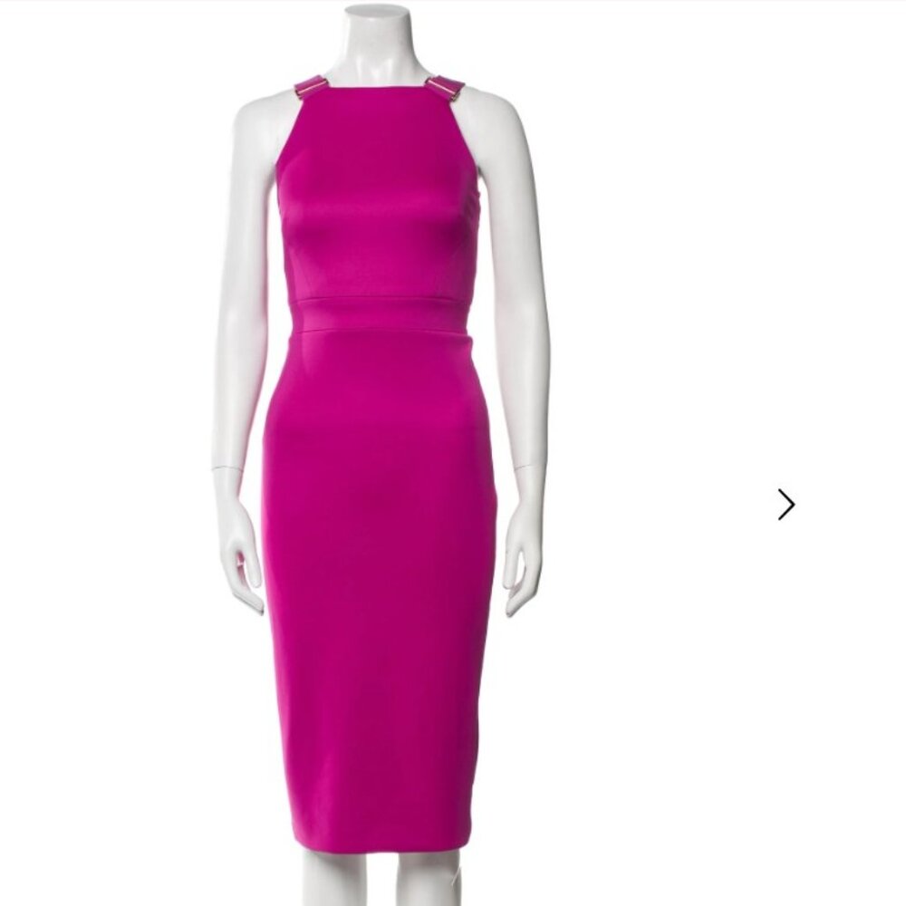 Ted Baker Square Neckline Midi Length Dress
